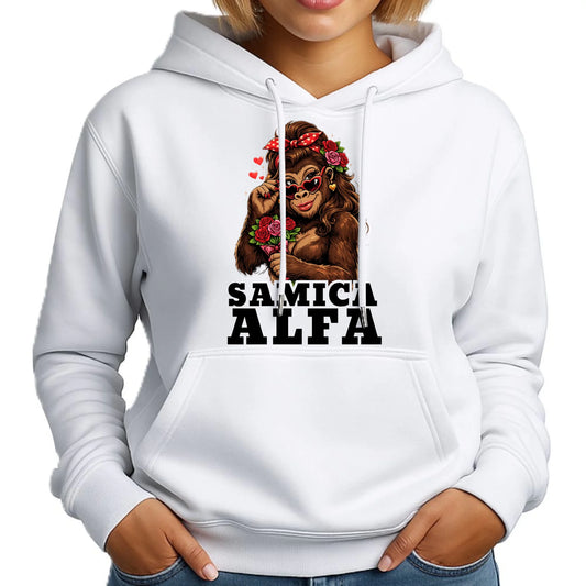 Bluza damska z kapturem - Samica Alfa W75 - StoryCups.pl