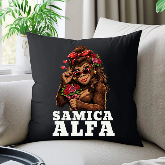 Poduszka dekoracyjna dla niej - Samica Alfa W75 - StoryCups.pl