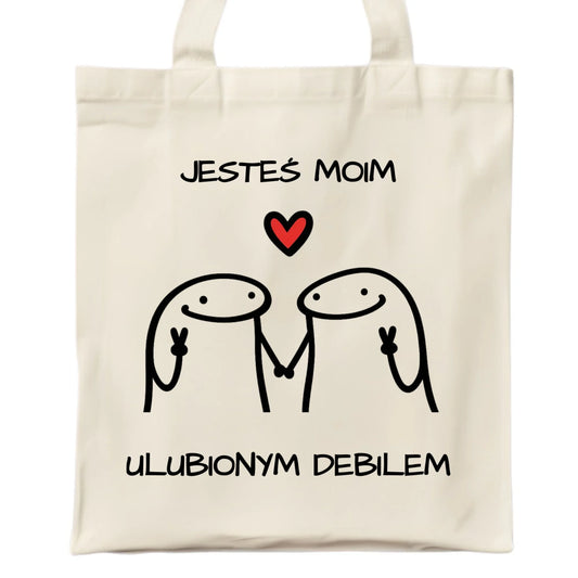 Torba dla par - Jesteś moim ulubionym debilem W78 - StoryCups.pl