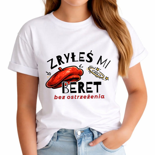 Koszulka damska - Zryłeś mi beret DZ35 - StoryCups.pl