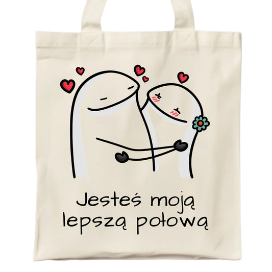 Torba dla par - Jesteś moją lepszą połową W87 - StoryCups.pl