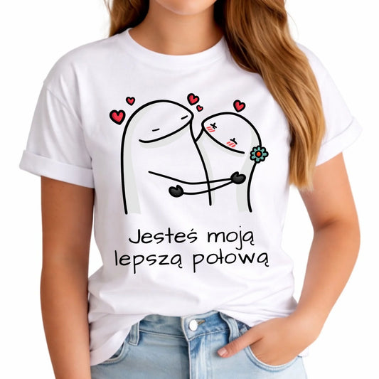 Koszulka damska - Jesteś moją lepszą połową W87 - StoryCups.pl