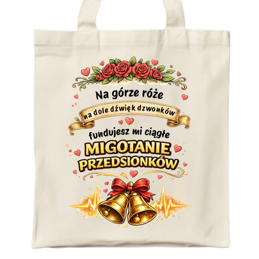 Torba dla par - Fundujesz mi ciągłe migotanie przedsionków W71 - StoryCups.pl