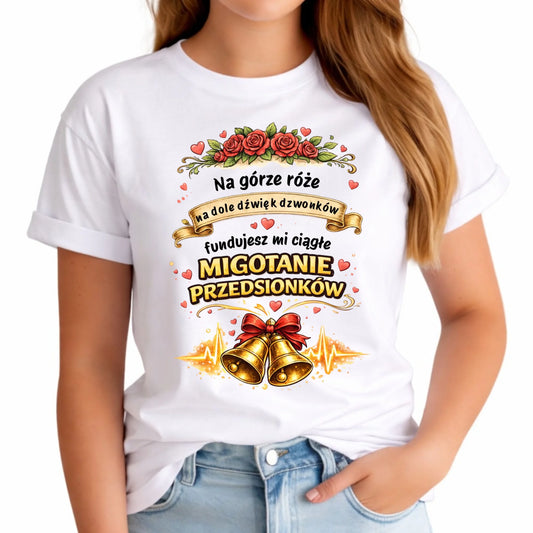 Koszulka damska - Fundujesz mi ciągłe migotanie przedsionków W71 - StoryCups.pl