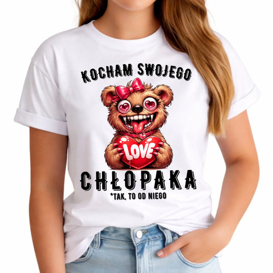 Koszulka damska dla dziewczyny - Kocham swojego chłopaka W89