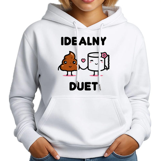 Bluza damska z kapturem - Idealny Duet W92 - StoryCups.pl