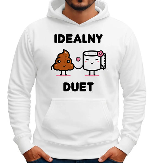 Bluza męska z kapturem - Idealny Duet W92 - StoryCups.pl