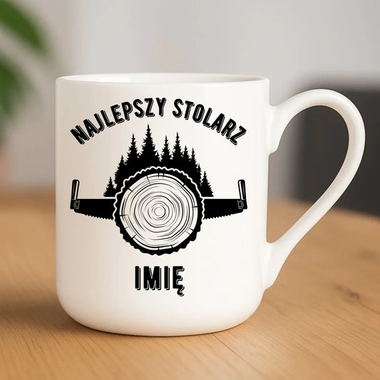 Kubek elegant dla stolarza - Najlepszy stolarz - personalizowany ZS01 - StoryCups.pl