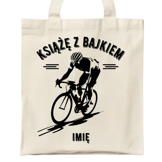 Torba dla rowerzysty - Książę z bajkiem - personalizowana HR01 - StoryCups.pl