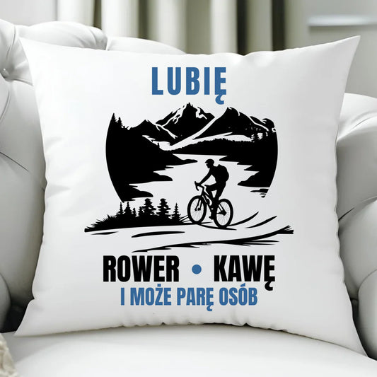 Poduszka dla rowerzysty - Lubię rower kawę i może parę osób HR05 - StoryCups.pl