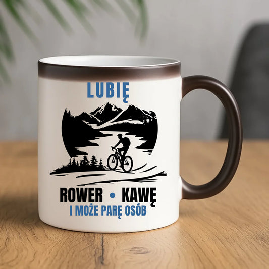 Kubek magiczny dla rowerzysty - Lubię rower kawę i może parę osób HR05 - StoryCups.pl