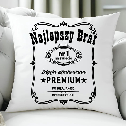 Poduszka dla brata - Najlepszy Brat Edycja Limitowana DB02 - StoryCups.pl