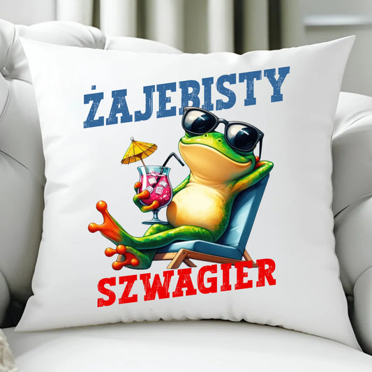 Poduszka dla szwagra - Żajebisty Szwagier DSZ01 - StoryCups.pl