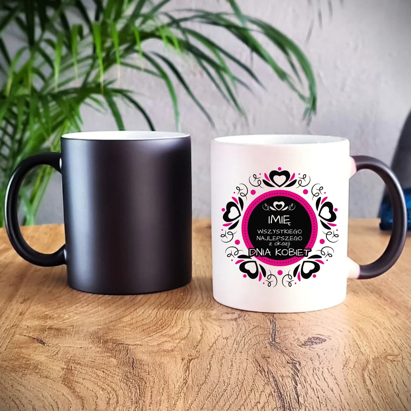 Kubek magiczny na Dzień Kobiet - Wszystkiego Najlepszego - personalizowany DK02 - StoryCups.pl