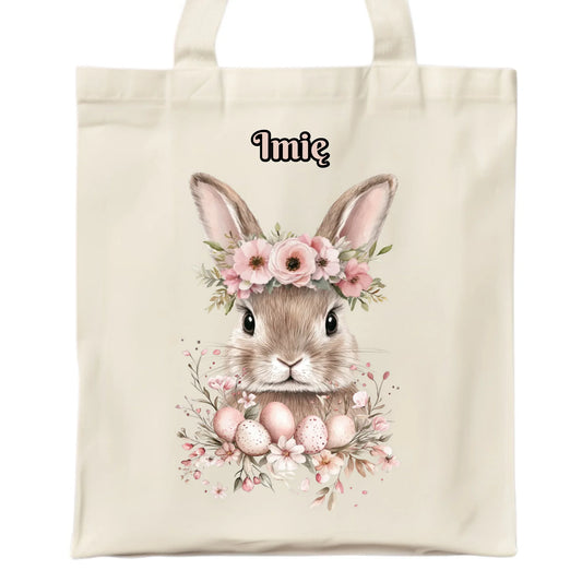 Torba na Wielkanoc - Zajączek Boho - personalizowana WN05 - StoryCups.pl