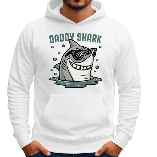 Daddy shark | Bluza męska z kapturem dla taty DT15 - StoryCups.pl