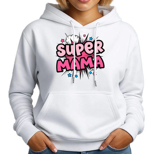 Super mama | Damska bluza z kapturem dla mamy DM24