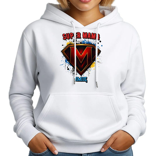 Super mama | Bluza damska z kapturem prezent na Dzień Matki DM07 - StoryCups.pl