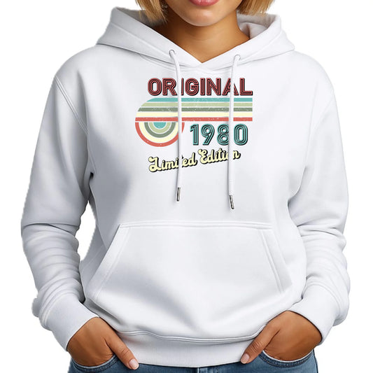 Edycja limitowana 80' rok urodzenia | Bluza damska z kapturem na urodziny U31