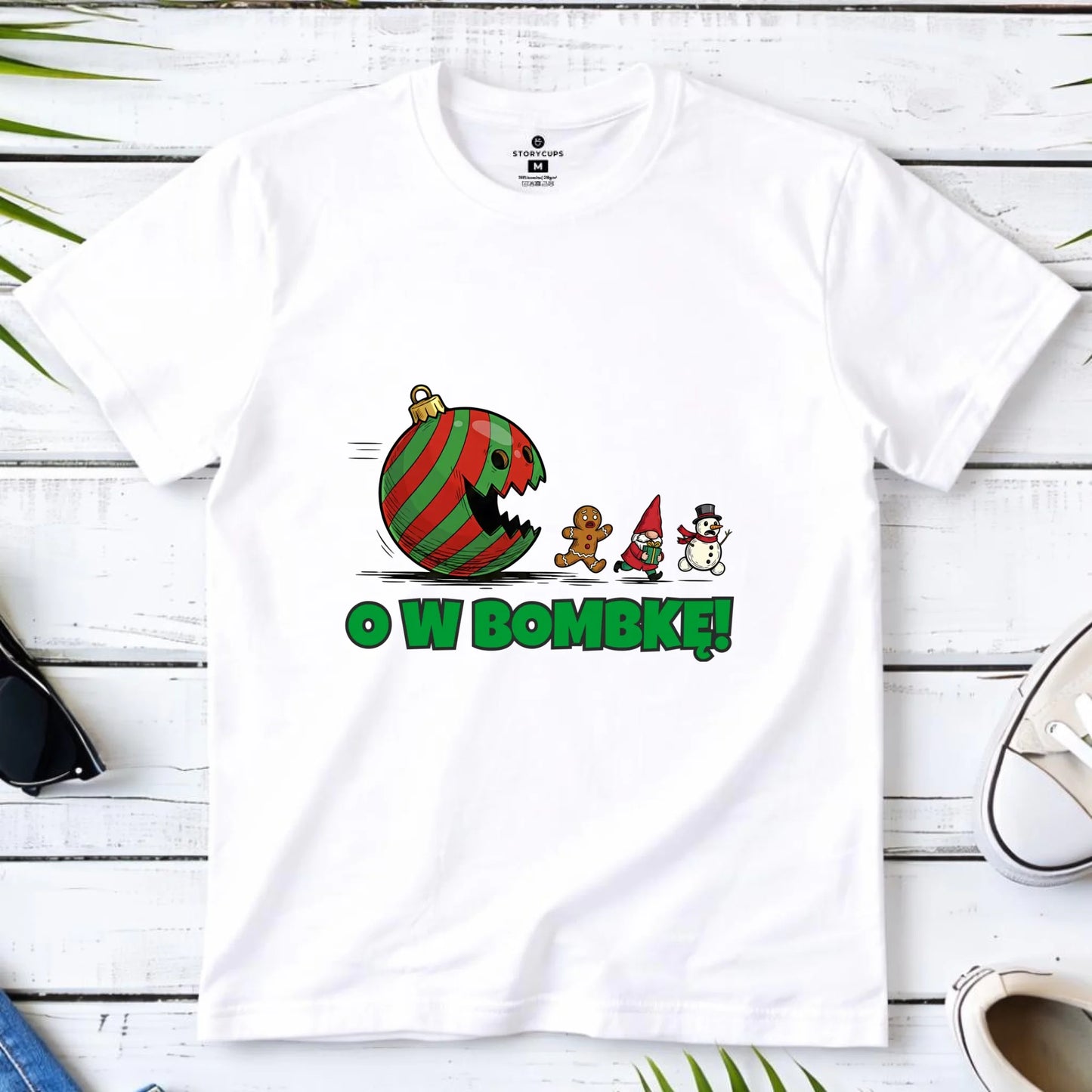 Koszulka dziecięca świąteczna - O w bombkę BN142