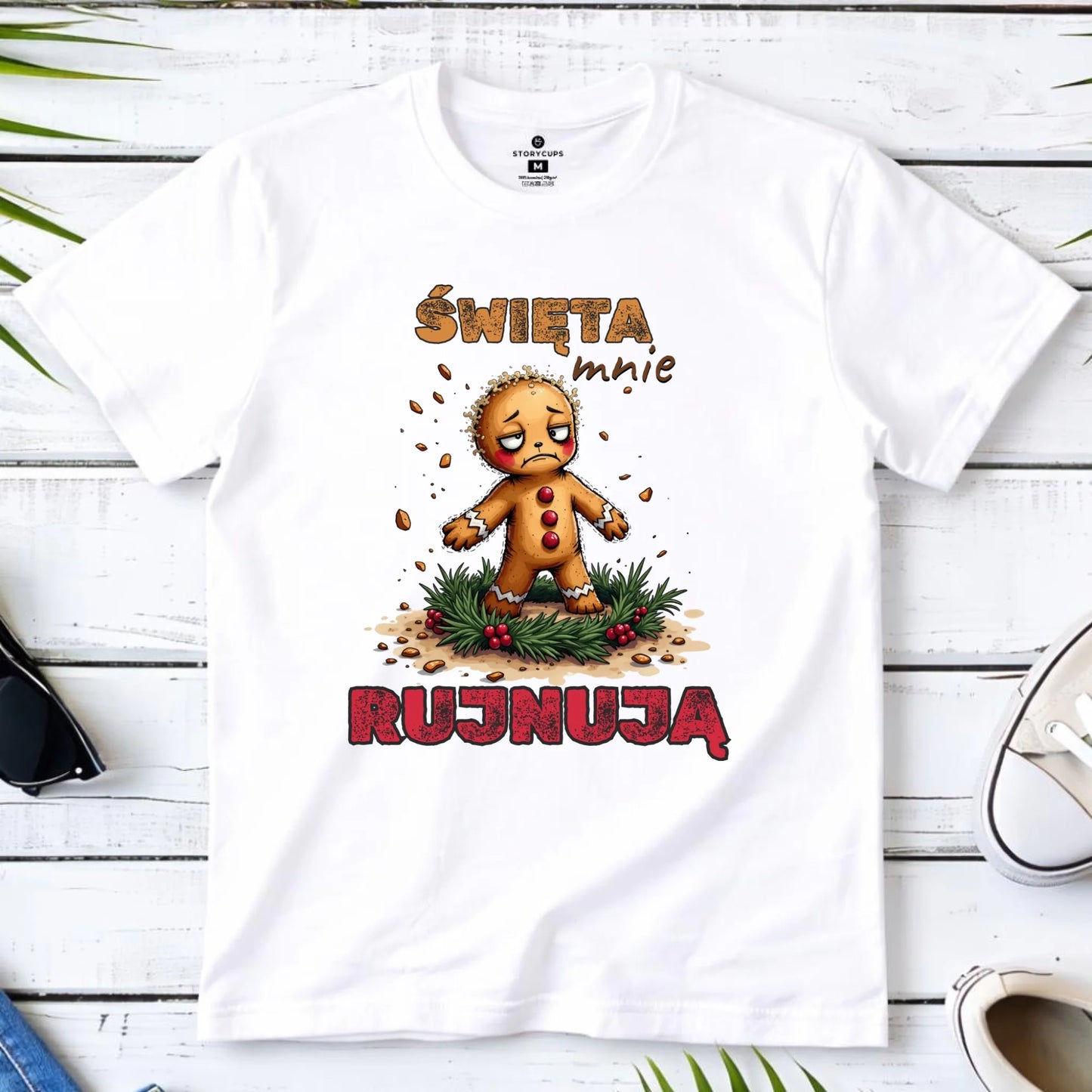 Koszulka dziecięca świąteczna - Piernik Święta mnie rujnują BN143