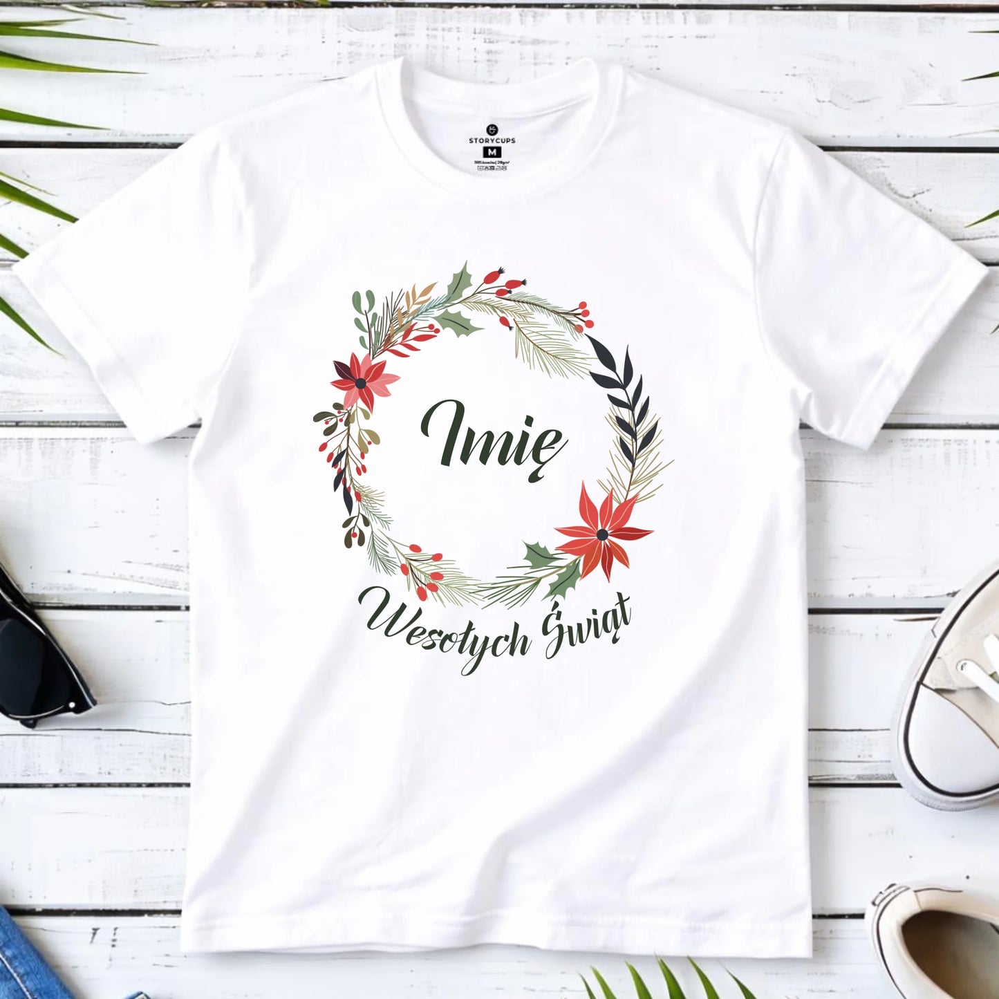 Koszulka dziecięca świąteczna - Wesołych Świąt - personalizowana BN19