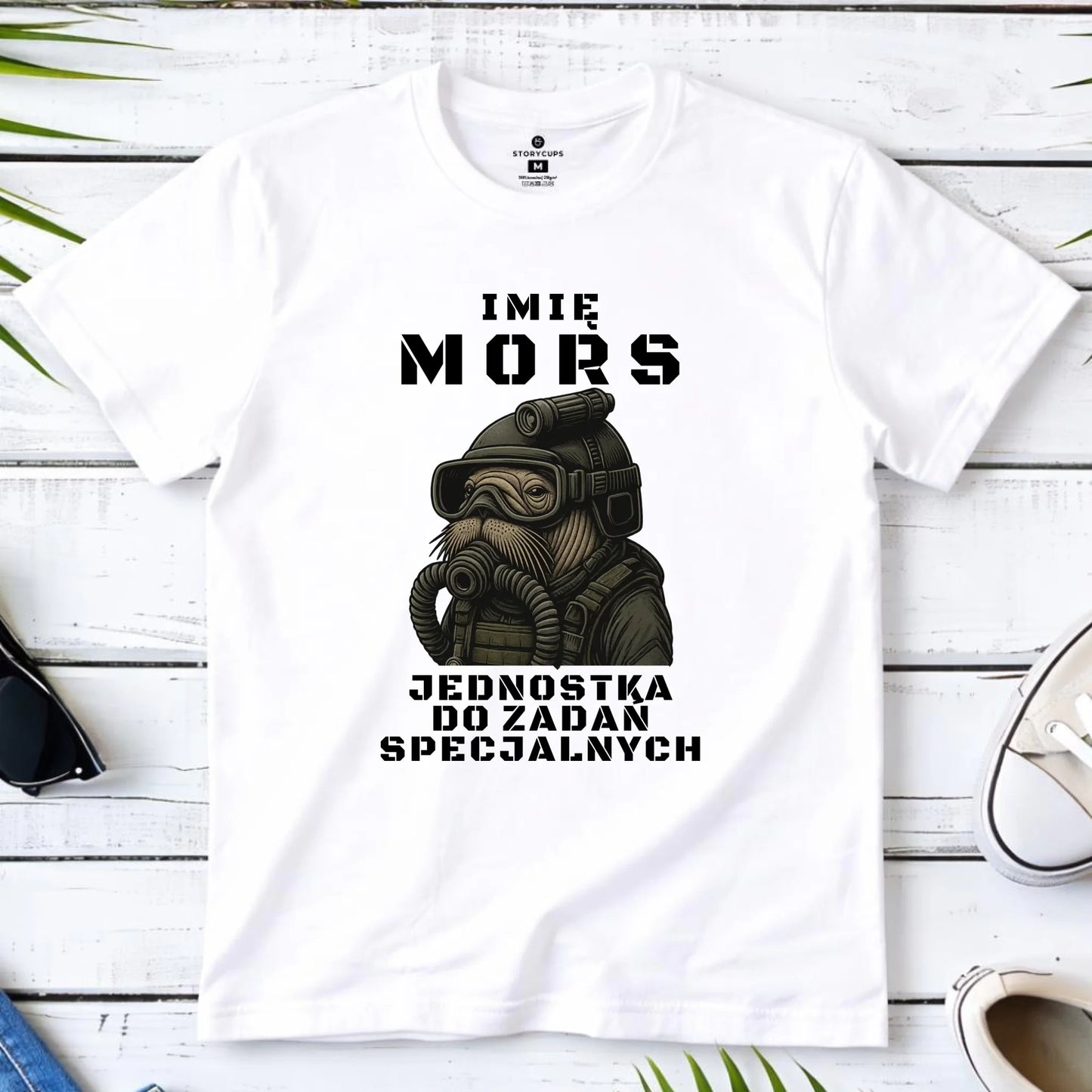 Koszulka dziecięca - prezent dla morsa - Mors do zadań specjalnych - personalizowana HM07 - StoryCups.pl