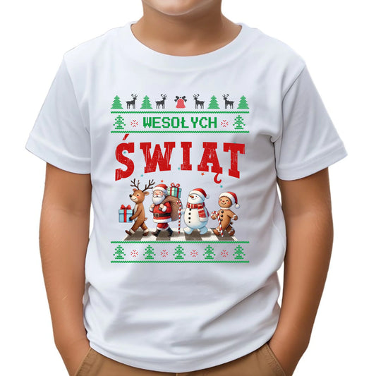 Koszulka dziecięca świąteczna - Wesołych Świąt BN06