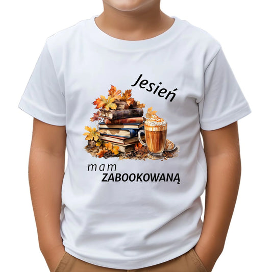 Koszulka dziecięca jesienna - Jesień mam zabookowaną JS28