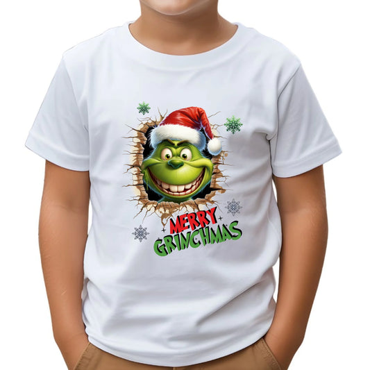 Koszulka dziecięca świąteczna - Grinch - Merry Grinchmas BN113