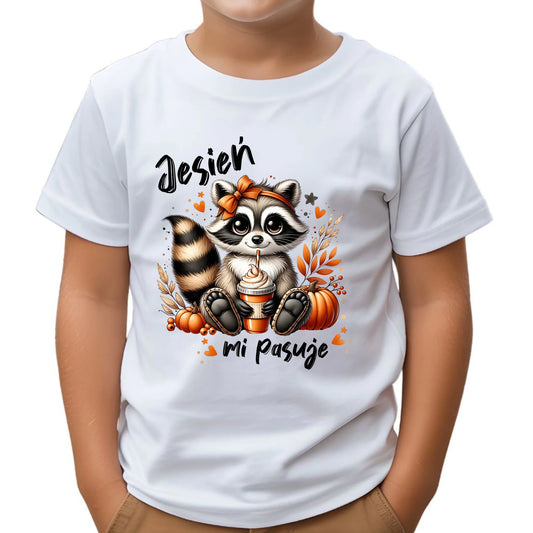 Koszulka dziecięca jesienna - Jesień mi pasuje JS25