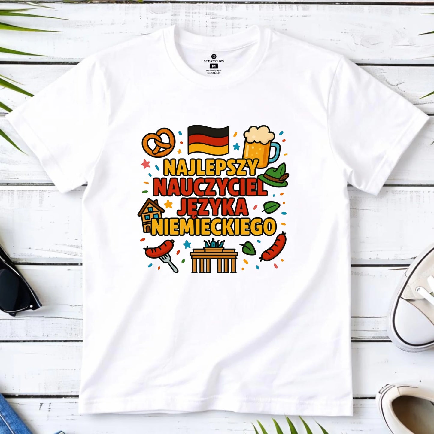 Koszulka męska dla nauczyciela - Najlepszy nauczyciel języka niemieckiego N54
