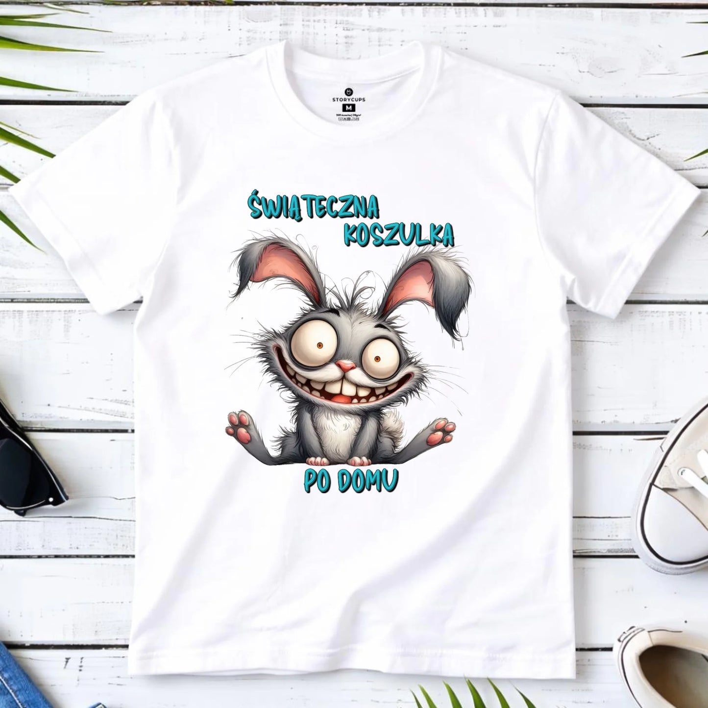 Świąteczna koszulka po domu | Koszulka męska na Wielkanoc WN26