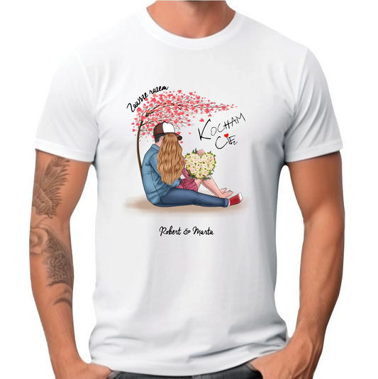 Koszulka męska - Zawsze razem - personalizowana W04 - StoryCups.pl