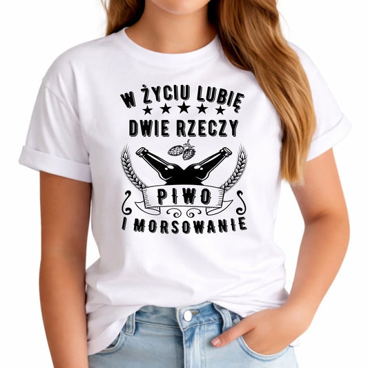 Koszulka damska - prezent dla morsa - Piwo i morsowanie - Mors HM09 - StoryCups.pl