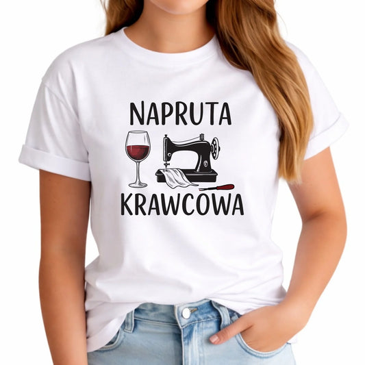 Koszulka damska szyciowa dla krawcowej - Napruta krawcowa HS25 - StoryCups.pl
