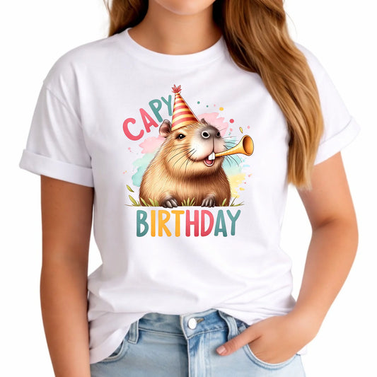 Capy Birthday kapibara | Koszulka damska prezent na urodziny U21 - StoryCups.pl