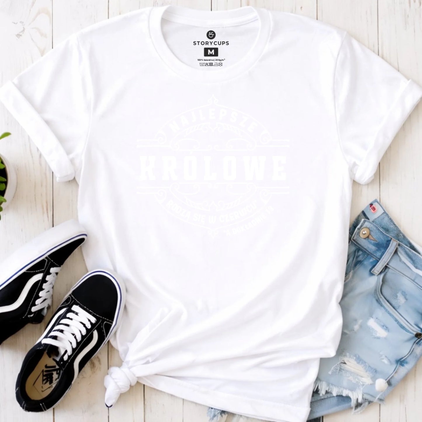 Najlepsze Królowe rodzą się (miesiąc, dzień) | Koszulka damska na urodziny U11 - StoryCups.pl