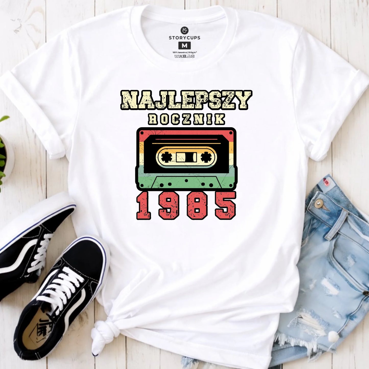 Najlepszy rocznik | Personalizowana koszulka damska prezent na urodziny U02 - StoryCups.pl