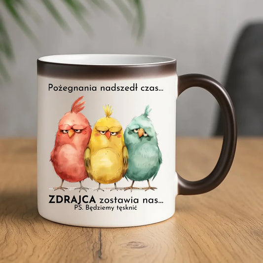 Kubek magiczny na odejście z pracy - Pożegnania nadszedł czas OP05 - StoryCups.pl
