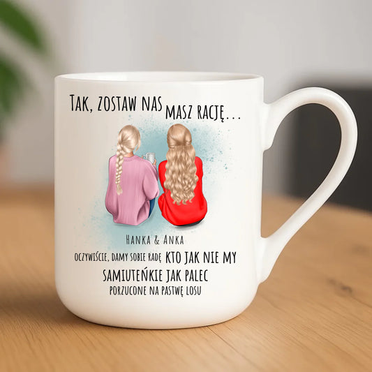 Kubek elegant na odejście z pracy - prezent od koleżanek - 2-5 osób personalizowany OP16 - StoryCups.pl