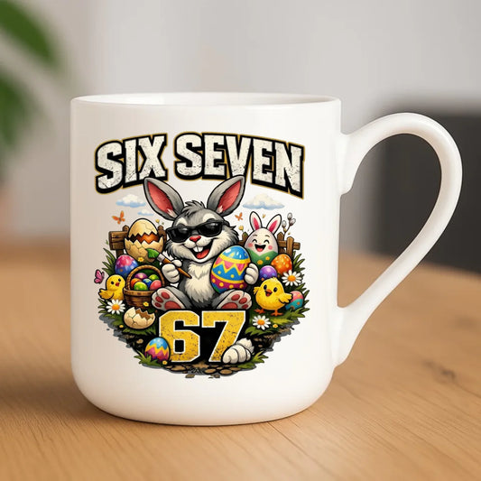 Kubek elegant wielkanocny - Zając Six Seven 67 WN10 - StoryCups.pl