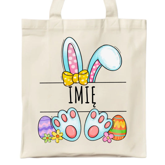Torba wielkanocna - Zajączek - personalizowana WN15 - StoryCups.pl