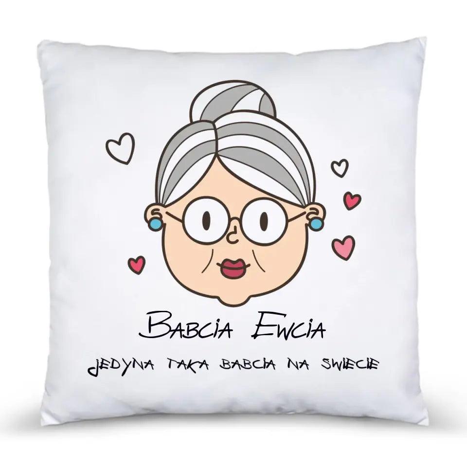 Personalizowane poduszki dla babci na prezent, poduszki na Dzień Babci, poduszki dla babci na urodziny - storycups.pl