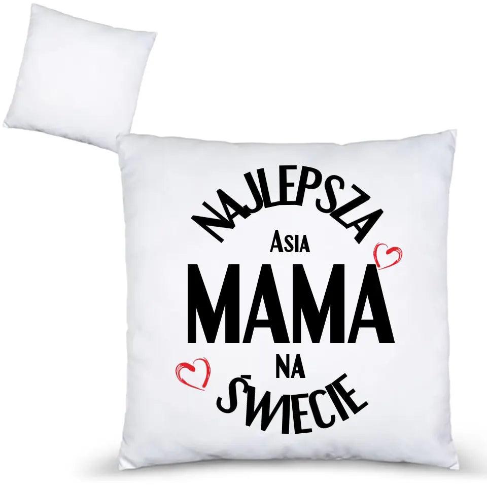 Poduszka dla mamy imię Najlepsza mama na świecie DM22 - storycups.pl