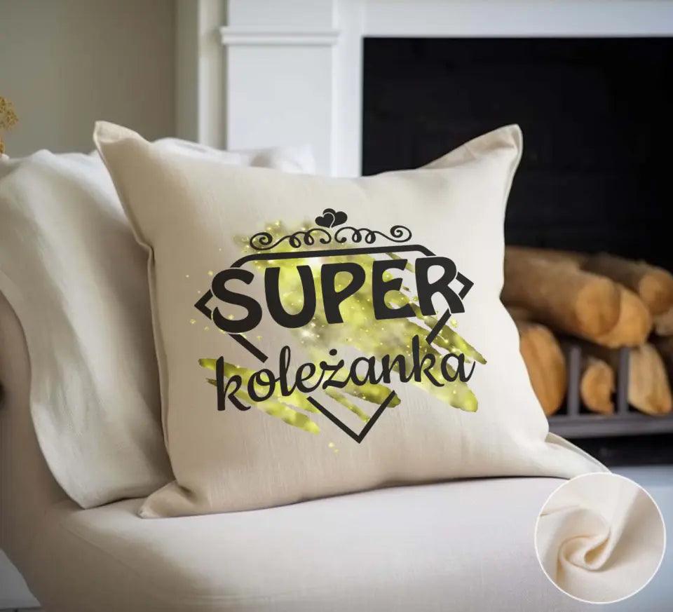 Poduszka z nadrukiem DLA KOLEŻANKI DD04a - storycups.pl