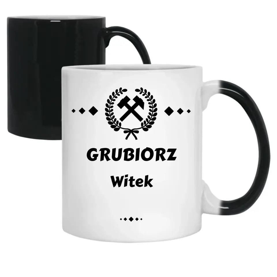 Personalizowany kubek dla górnika GRUBIORZ G03 - storycups.pl