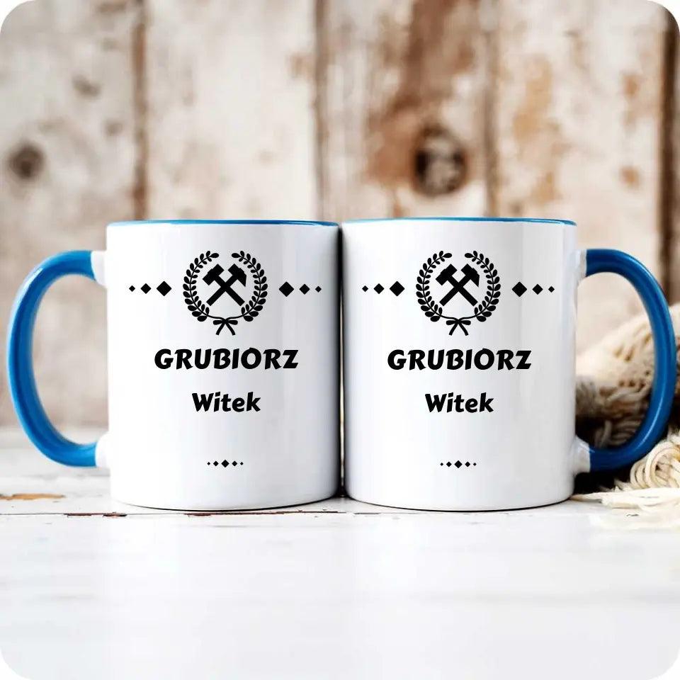 Personalizowany kubek dla górnika GRUBIORZ G03 - storycups.pl