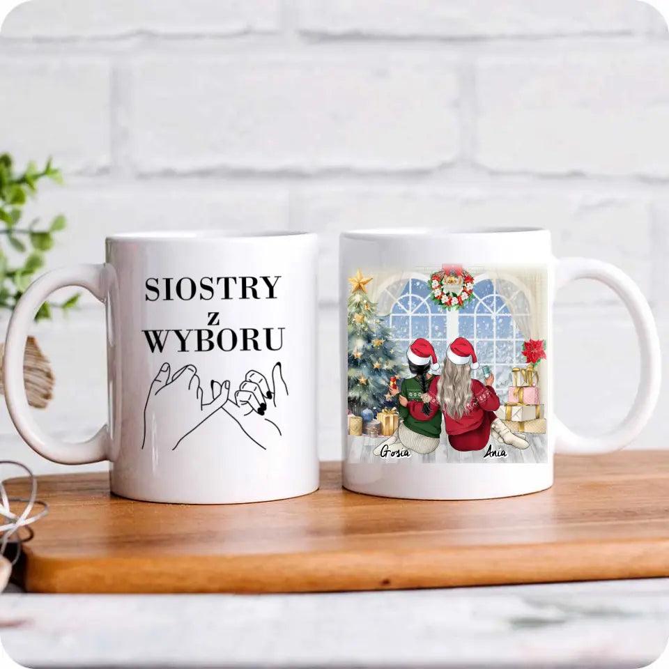 Personalizowany świąteczny kubek dla przyjaciółki BOŻE NARODZENIE P05 - storycups.pl