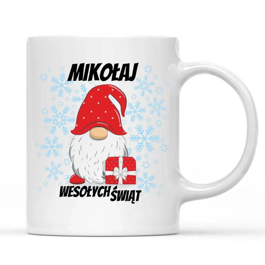 Świąteczny kubek z imieniem prezent na Mikołajki BN17 - storycups.pl